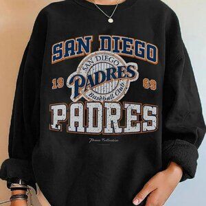 San Diego Padres vintage MLB Sweatshirt Black Unisex Size Men